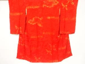 アンティーク　金砂子雲に鶴模様長襦袢